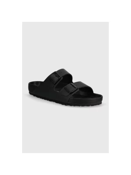 Klapki Birkenstock skórzane czarne