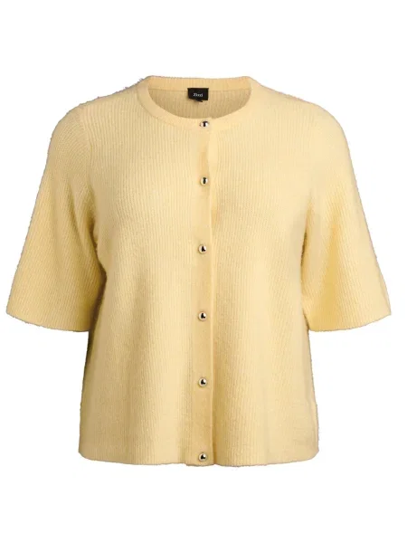 Zizzi Geacă tricotată Cavista' galben