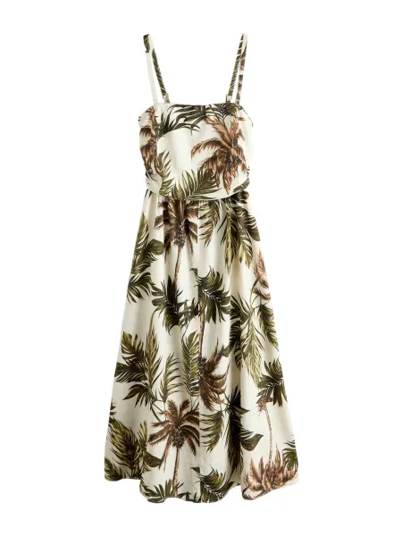 Next Rochie maro / verde pin / verde închis alb