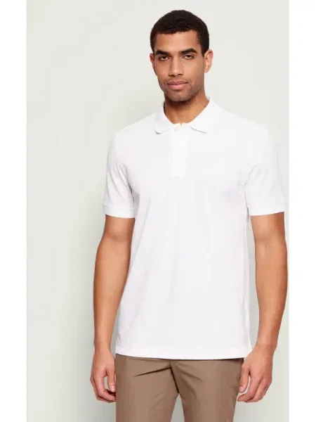 BOSS BLACK Polo Pallas alb