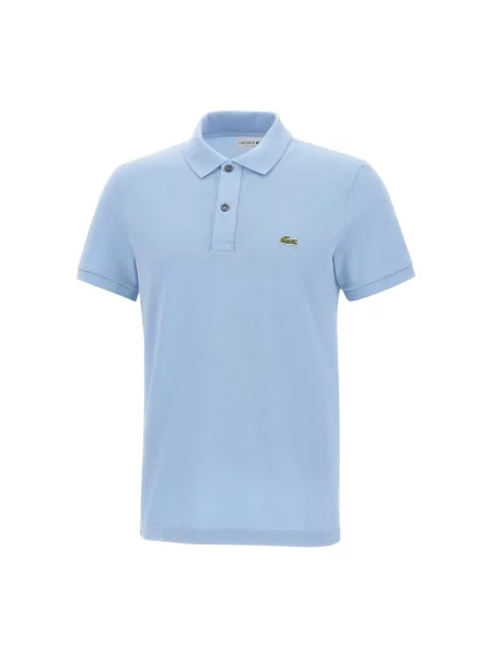 Lacoste Koszulki Mężczyzna L Dopasowana Koszulka Polo Original niebieski