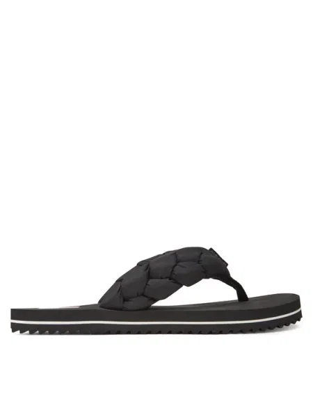 Tangá Tommy Jeans opletené čierna