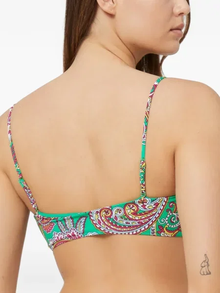 Top Mc2 Saint Barth cu imagine cu model paisley verde