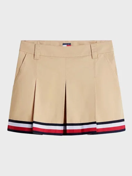 Джинсовая юбка Tommy Jeans бежевая