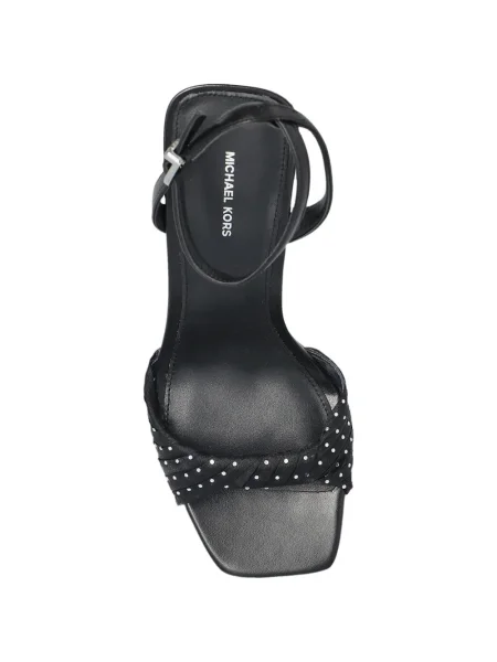 Espadrile Michael Michael Kors din piele cu tepi cu motiv cu inimi negru