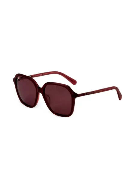 Ochelari de soare Swarovski cu imprimeu geometric maro