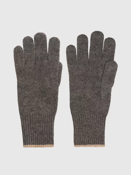Перчатки Brunello Cucinelli серые