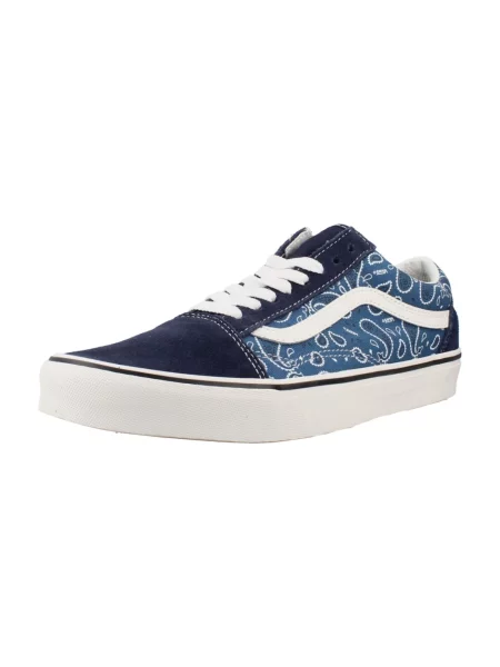 Sneakersy Vans Old Skool zamszowe z wzorem paisley niebieskie