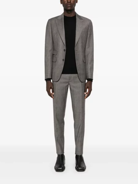 Haftowany sweter Dsquared2 wełniany czarny