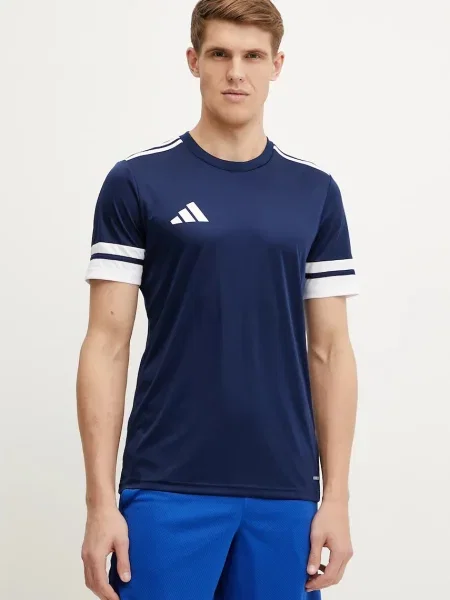 Adidas Performance edzős póló Squad 25 sötétkék nyomott mintás kék