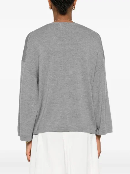Pulover Khaite de lână gri