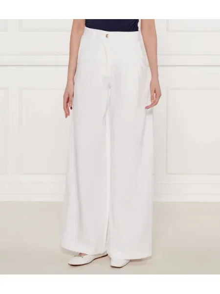 GUESS Pantaloni ANDREE | Relaxed fit alb