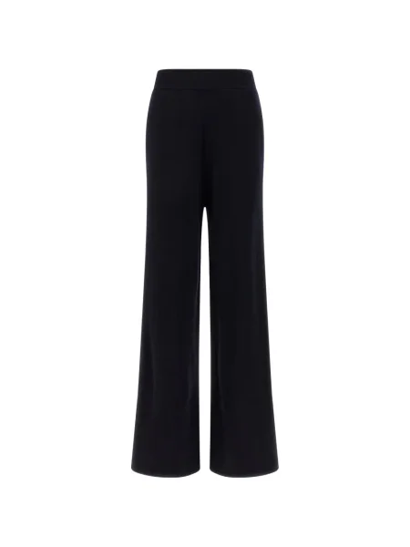 Pantaloni Max Mara tricotate albastru
