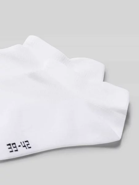 Skarpetki do biegania Summer w zestaw 2 szt. z prążkowanymi ściągaczami Snocks białe