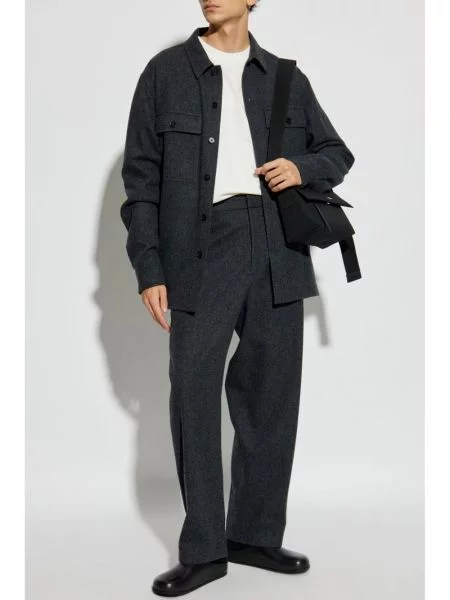 Raštuotas marškinėliai Jil Sander balta