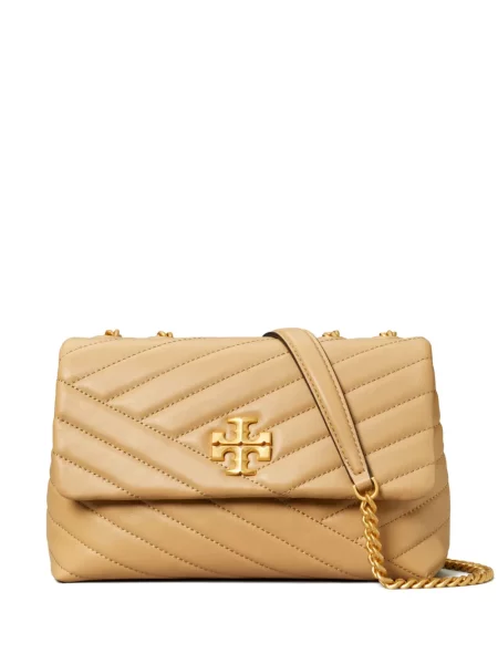 Geanta de piele Tory Burch din piele galben