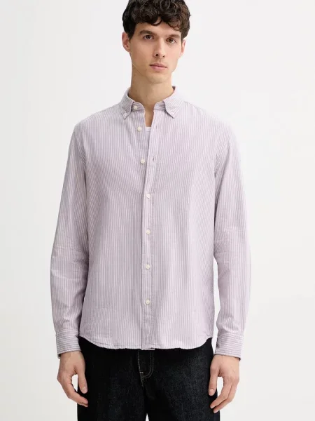 Marc O'Polo cămașă din cu guler clasic regular roz