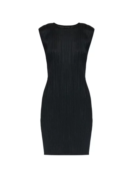 Αμάνικη μίνι φόρεμα Pleats Please Issey Miyake μαύρο
