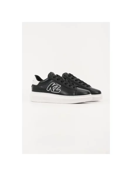 Karl Lagerfeld sneakersy skórzane KAPRI czarny
