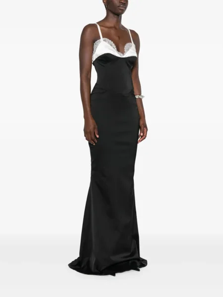 Rochie Almaz din satin negru