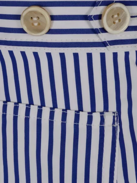 Pantaloni Comme Des Garçons cu dungi albastru