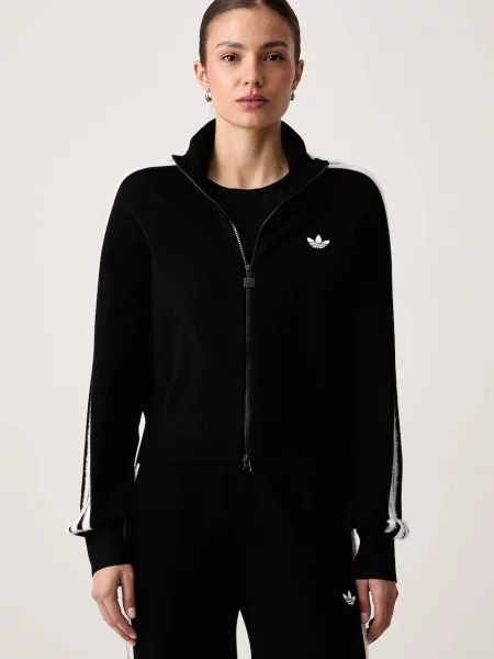 Суичър с цип Adidas Originals черно