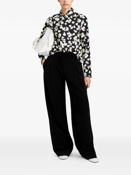 Bluză Proenza Schouler White Label cu model floral cu imagine alb