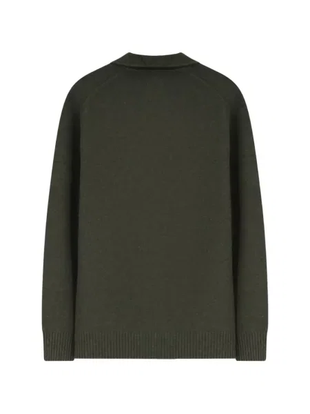Cardigan Vince cu rever verde
