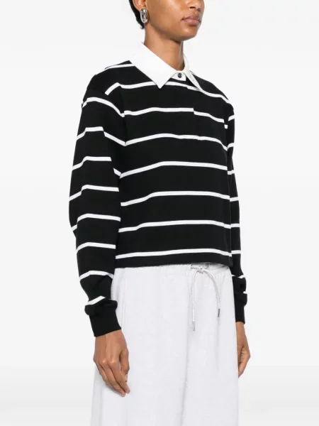 Lung top Amiri negru