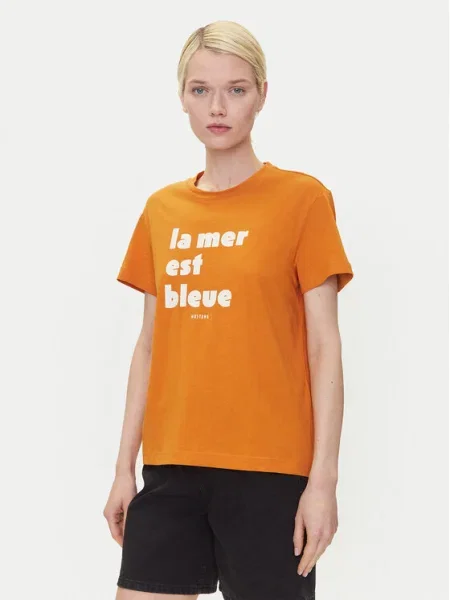 Mustang Tricou Floris portocaliu