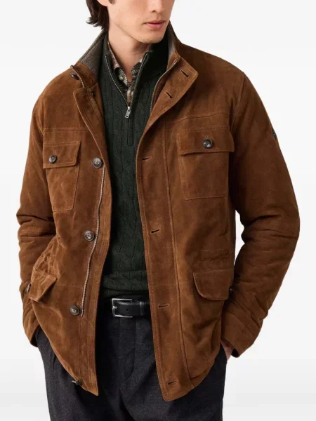 Geanta de piele Hackett London maro