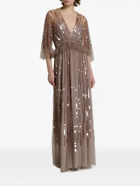 Rochie maxi Alberta Ferretti cu paiete