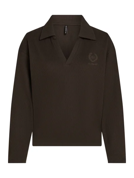 Karl Lagerfeld Tričko tmavě hnědá