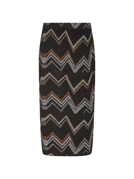 Fustă midi Marie Oliver tricotate negru