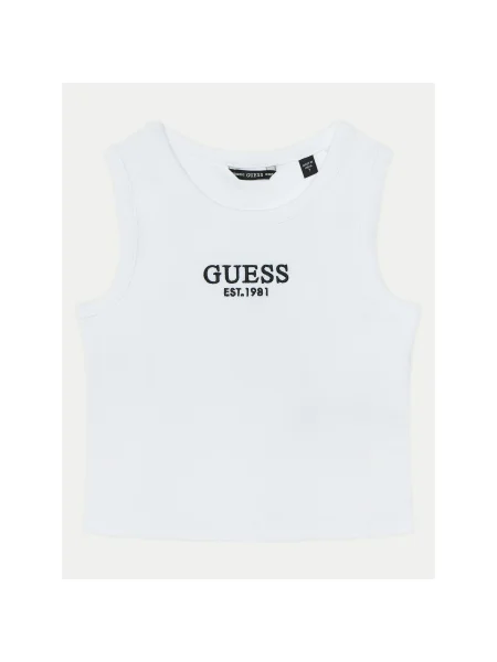 Guess Felső Regular Fit fehér