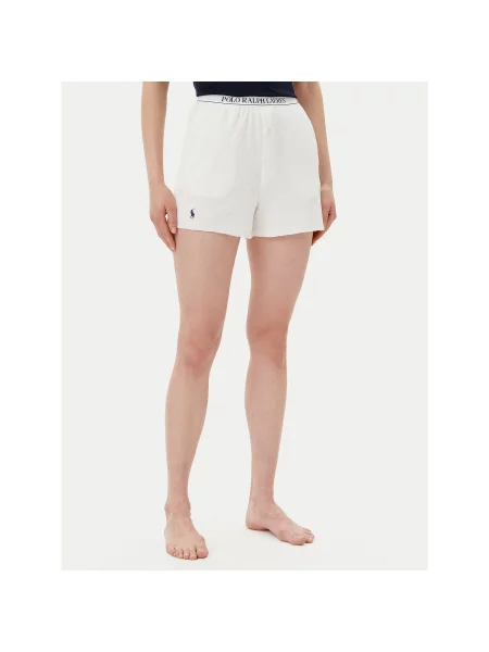 Polo Ralph Lauren Kratke pidžama hlače Écru Regular Fit