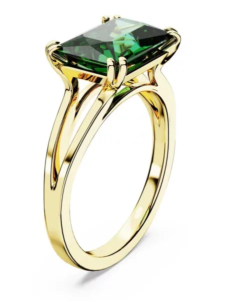 Prsten Swarovski MATRIX zelena