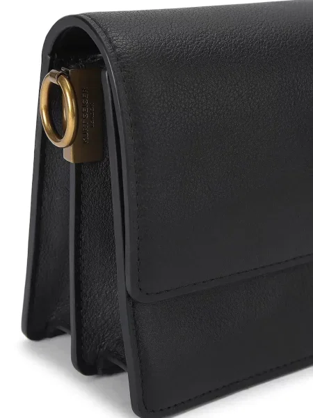 Kurt Geiger Bőr válltáska SLOANE fekete