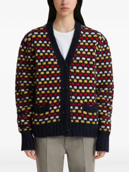 Cardigan Marni de lână roșu