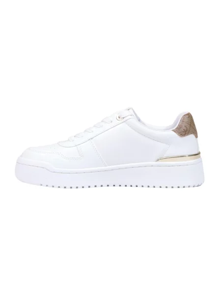 Lniane sneakersy Guess białe