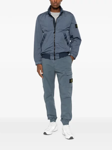 Geacă Stone Island cu strasuri albastru