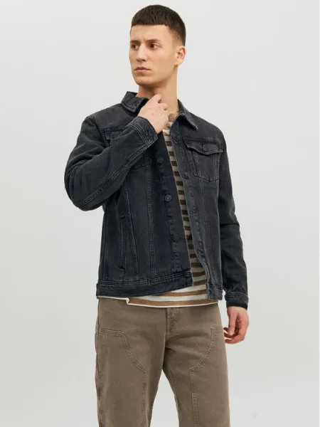 Jack&Jones Дънково яке Jean черен