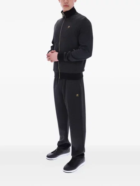 Geacă Fila cu model herringbone alergare negru