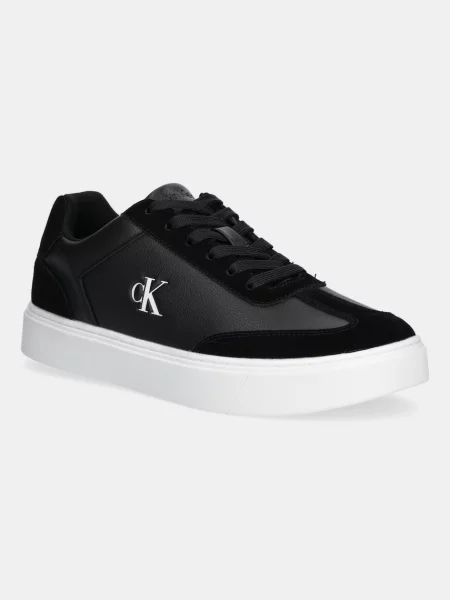 Calvin Klein Сникърси Classic Cupsole Laceup Wt Mix черен