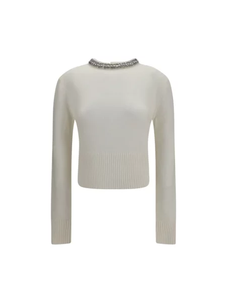 Sweter Pinko wełniany biały