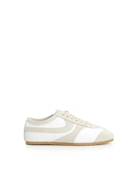 Sneakersy Dries Van Noten zamszowe białe
