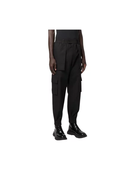 Spodnie cargo Alexander Mcqueen czarne