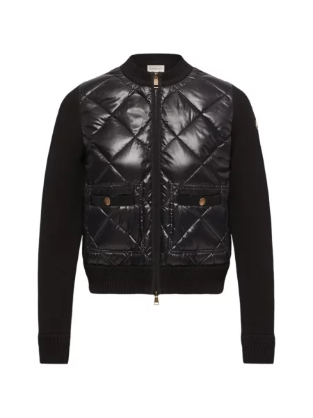 Matlasat geacă Moncler negru
