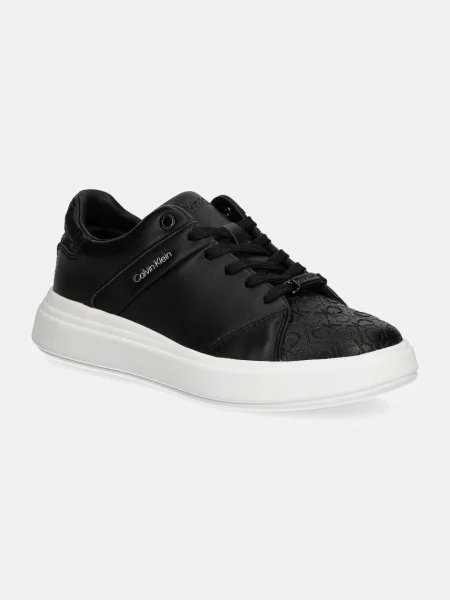 Обувки Calvin Klein CUPSOLE LACE UP MONO MIX черно