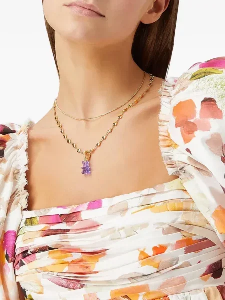 Colier Crystal Haze cu motiv cu inimi